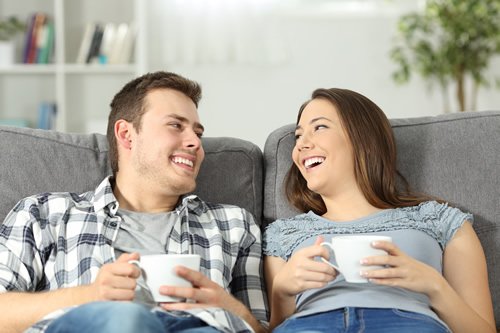 couple having coffee