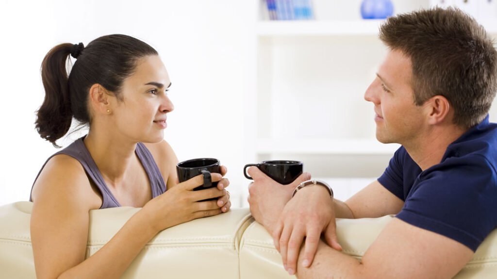couple talking